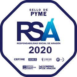 sellopyme2020 grande LACOR Formación obtiene el Sello de la Responsabilidad Social de Aragón 2020